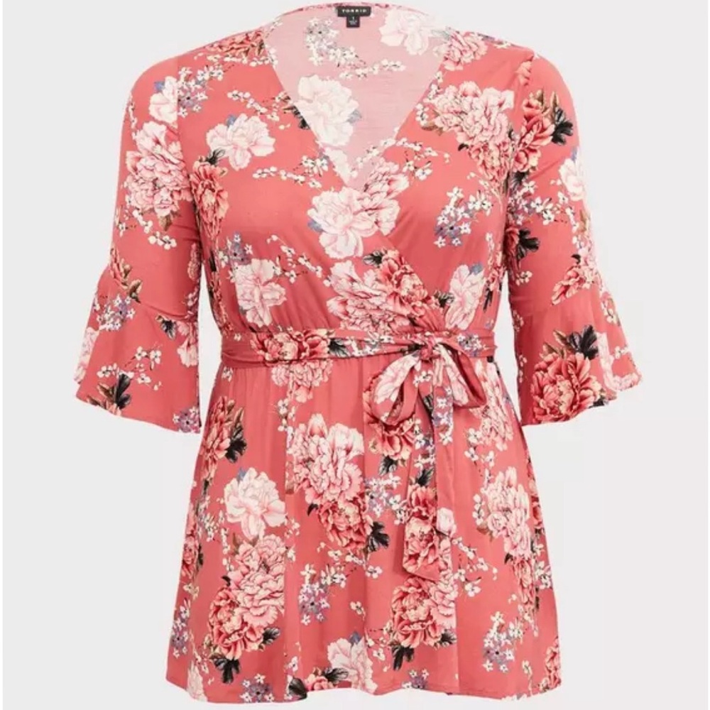 Torrid 2 babydoll challis top
